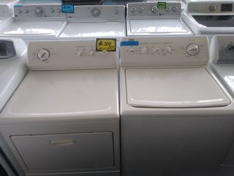 Kenmore top load washer and dryer set working perfectly 4 months warranty