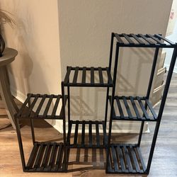 Black plant stand