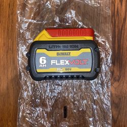 (1)Dewalt 20V/60v Flexvolt 6.0 Ah Battery Pack (DCB606)