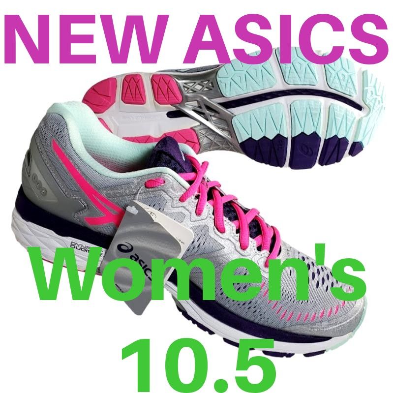 Asics Gel-Kayano 23 Women's 10.5 Running Shoes Silver Pink Purple T696N-9320