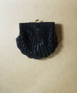 Vintage Black Beaded Clutch Purse