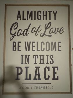 Christian farm house decor frame