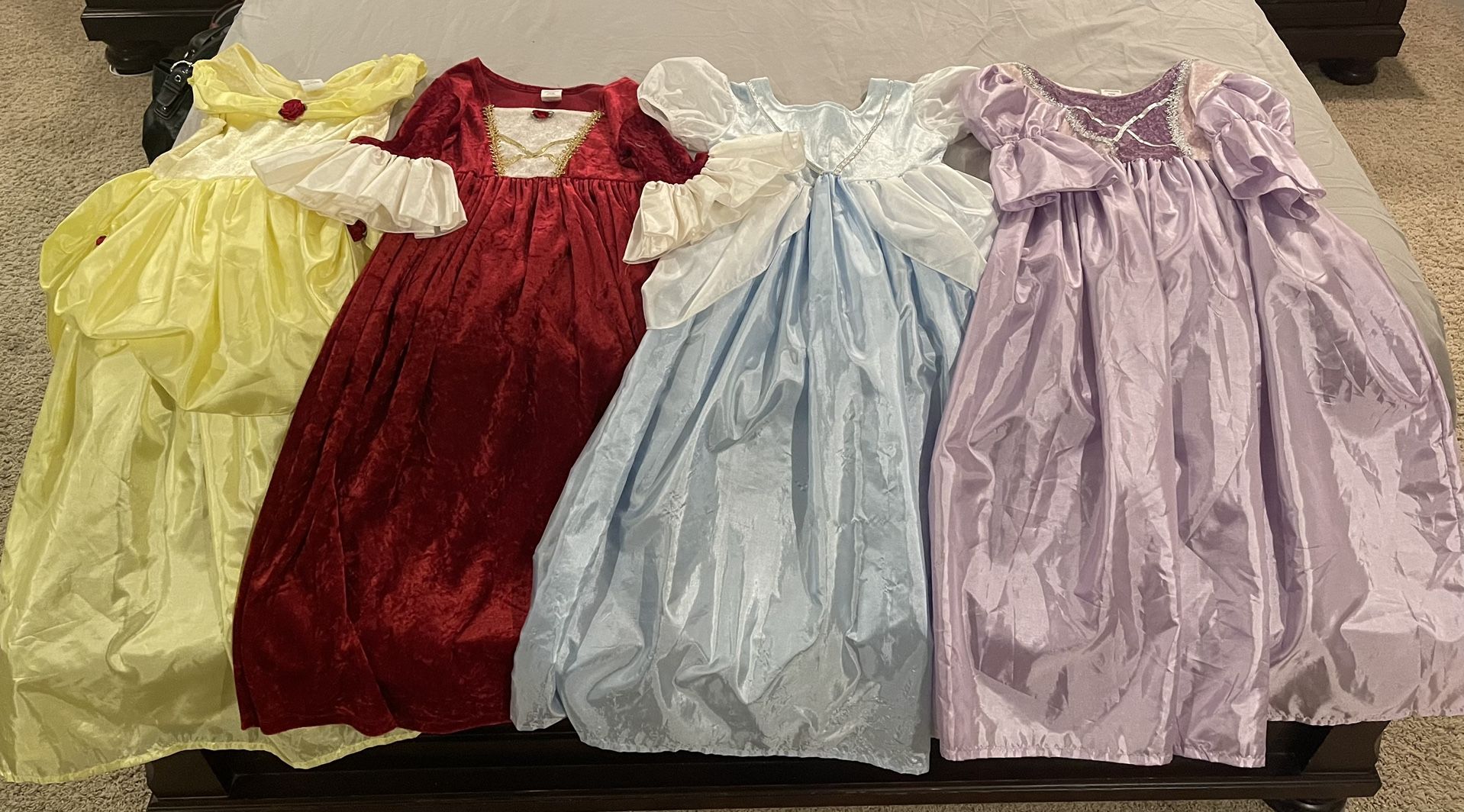 4 Princess Dresses With Accessories