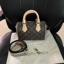 LOUIS VUITTON Monogram Speedy 20 Shoulder Bag