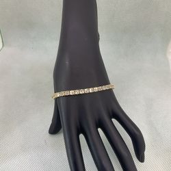 14KT Gold Diamond Tennis Bracelet 