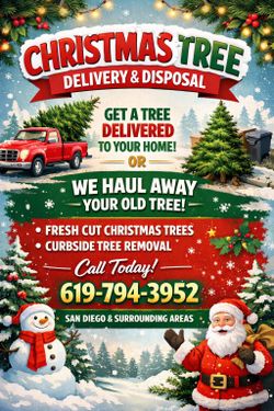 Christmas tree delivery and disposal