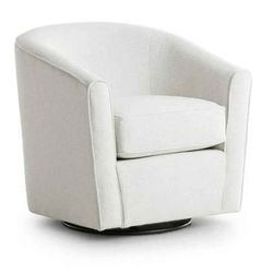 New Kevin Charles Fine Upholstery Asheville Hailey Light Beige Swivel Glider