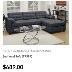 Gray Sectional Sofa