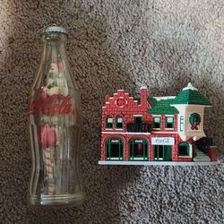 Vintage Coca-Cola christmas ornaments. Lot of 2
