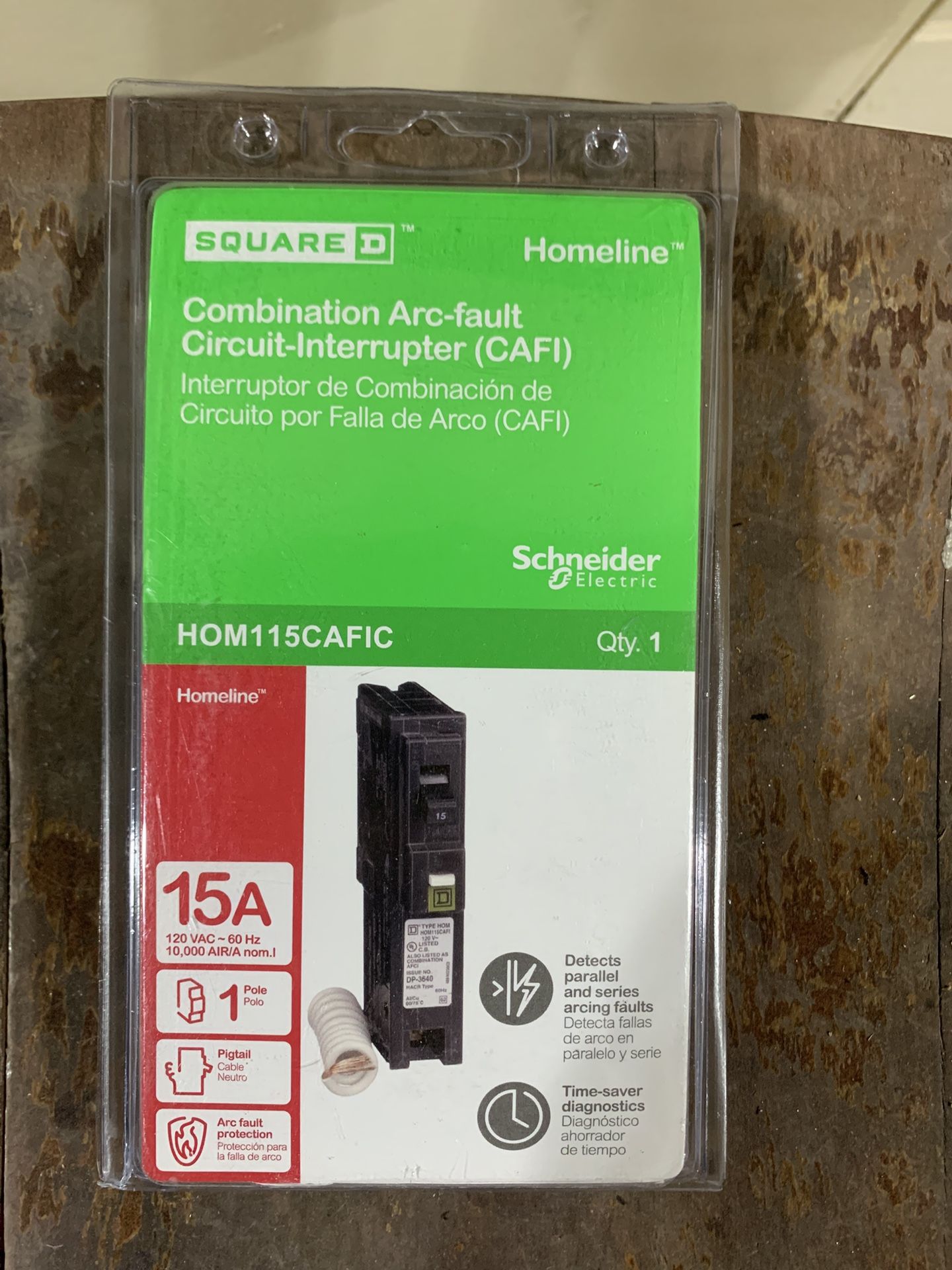 β‘ Square D Homeline 15A 1-Pole CAFCI Circuit Breaker β Brand New! β