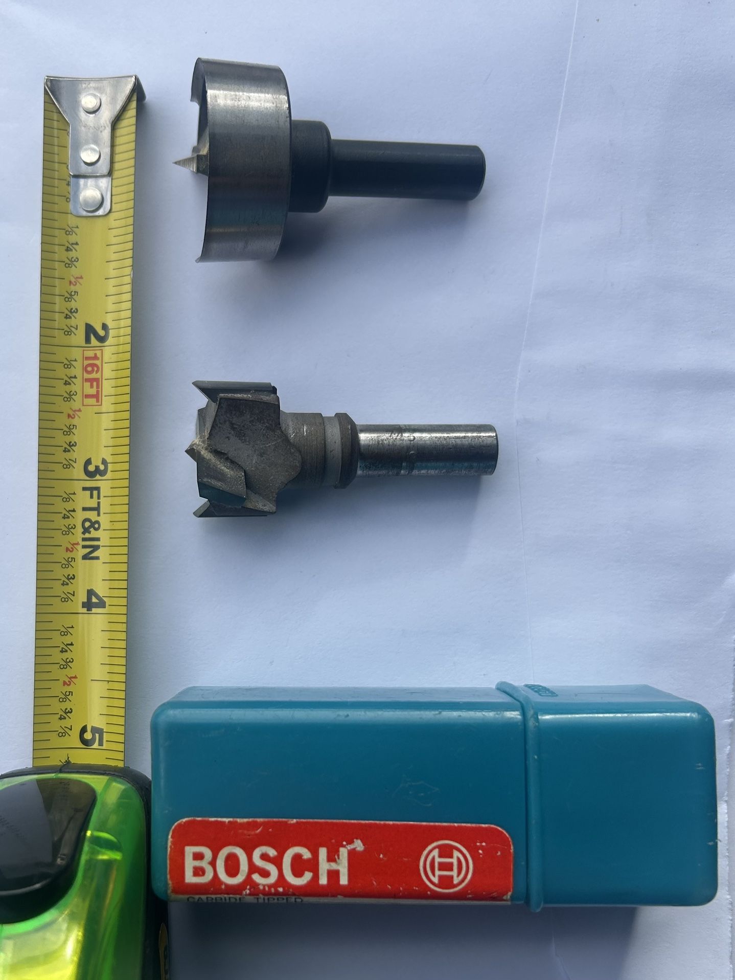 2 - Forstner Bits - Approx 1"(26mm) & 1-3/8"