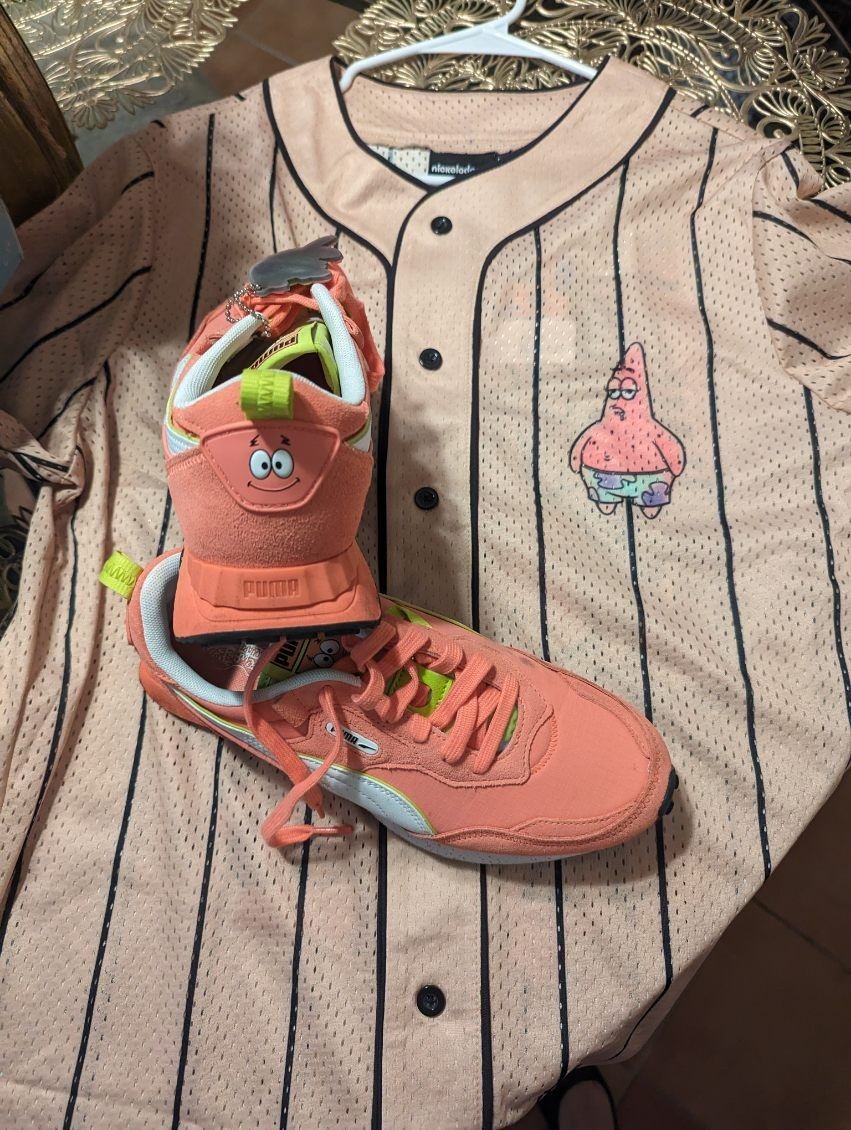 Puma Patrick Shoes And Jersey Set SpongeBob