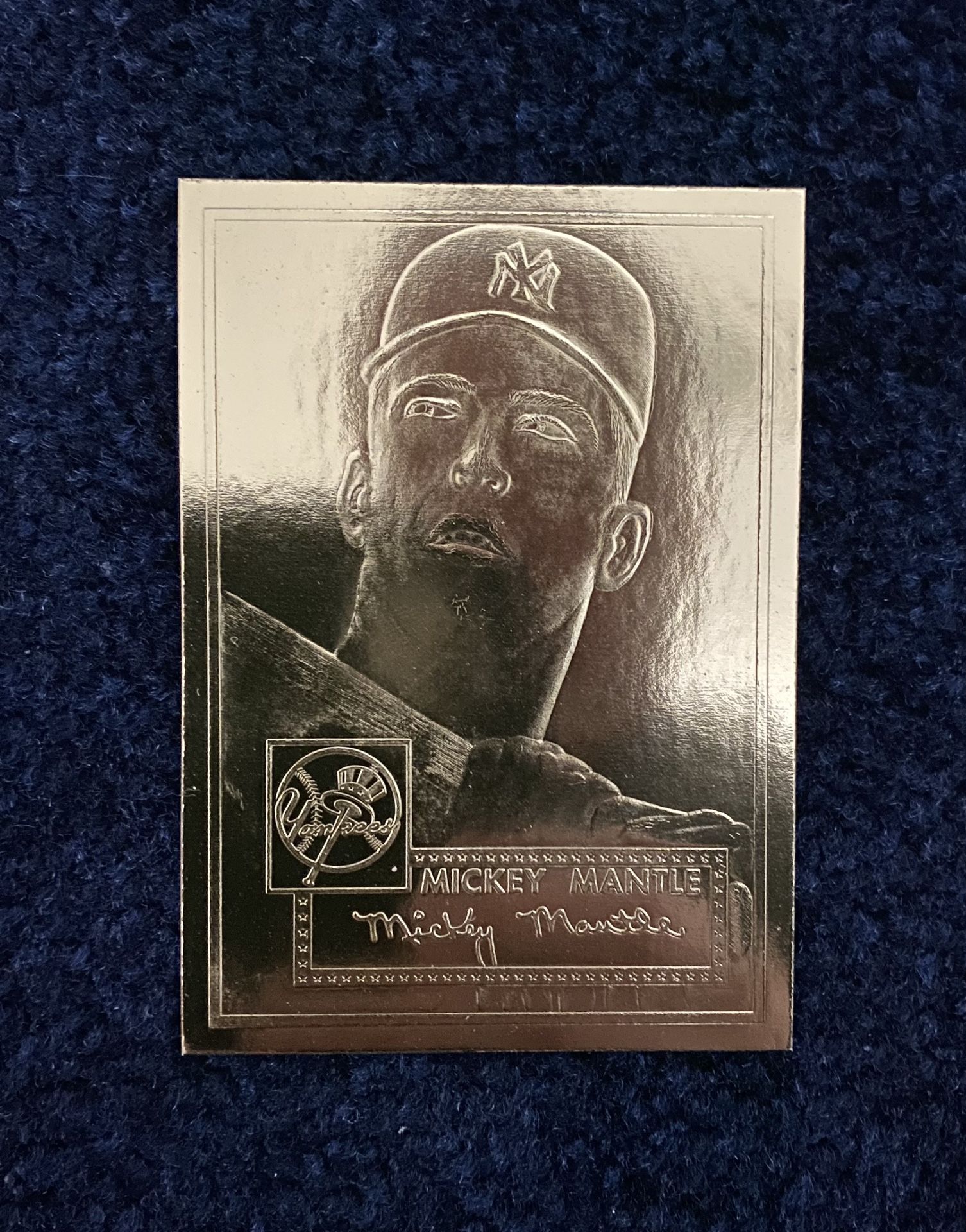 1996 Topps Mickey Mantle 22K Gold Card 1952 ROOKIE Card Design #311