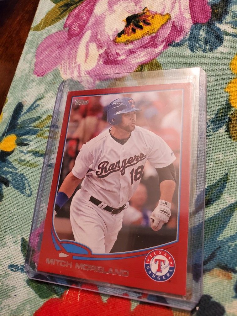Boston Red Sox Mitch Moreland 2013 Topps Target Red Parallel Baseball Card