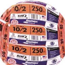 Romex 10-2 250ft $230