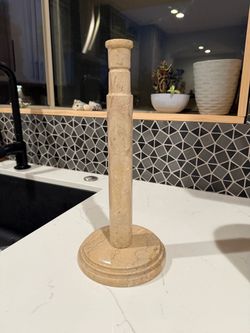 Marble Paper Towel Holder Stand