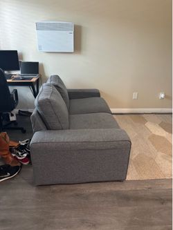 IKEA grey loveseat couch