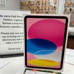 Apple IPad 10th Gen Tablet - Pay $1 To Take It Home Today and pay the rest later.