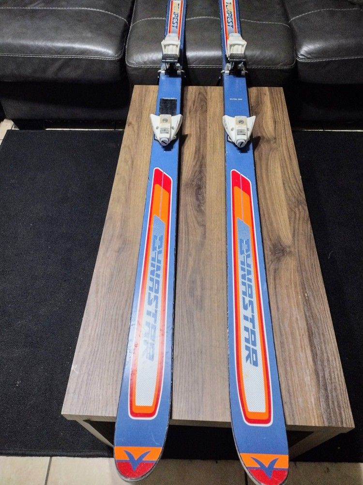Tempest Dynastar Fiberglass Epoxy Multi Color Skis W/ Solomon Bindings
