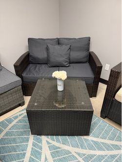 Outdoor Patio Loveseat and Coffee Table *New*