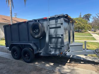 Dump trailer 8x12x4 12000lb $6485 cash many extras !!!