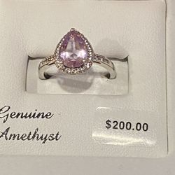 Amethyst Silver Ring