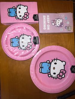 Hello kitty disposable plates and napkins