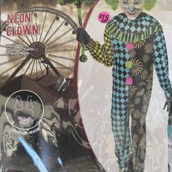 Youth Clown Costume Size 8-10