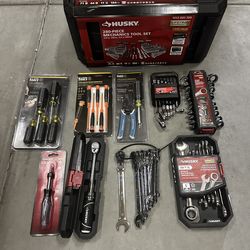 Assorted brands new tools