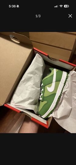 Nike Dunk Low Chlorophyll Toddler Size 10c Brand New