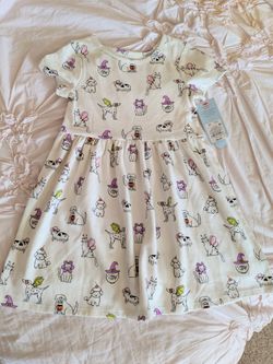 NEW 🎃🕸️🐈‍⬛ Toddler Girl Halloween Play Dress - Size: 4T