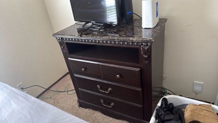 Dresser and tv