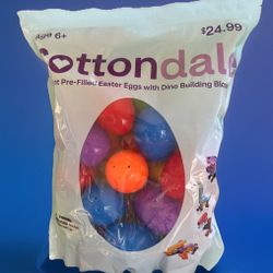 Cottondale 24ct Pre-Filled Large Easter Eggs With “Lego” Dinosaur Figurines