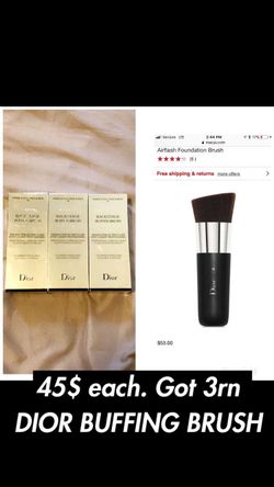 Dior buffing brush Milk makeup lip balm