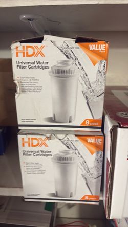 2 boxes HDX universal water filter cartridges