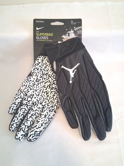 Nike Jordan Superbad Padded Black Football Gloves