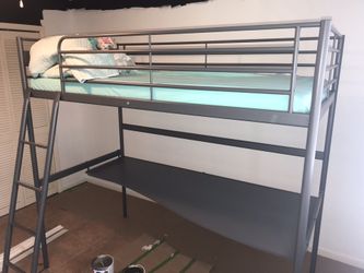 IKEA Loft twin bed w/desk