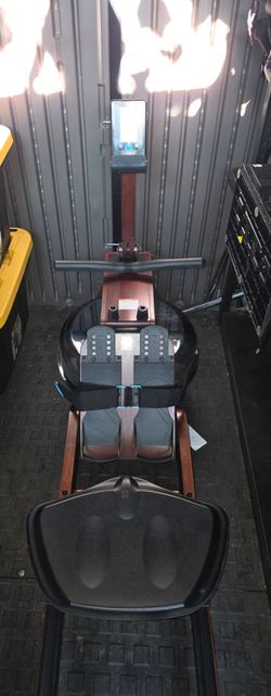 The Merach, foldable water rowing machine.