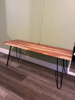 Wood bench