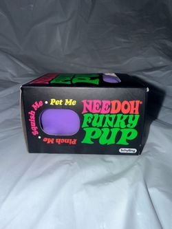 Schylling NeeDoh Funky Pup Purple Squeezeable Squeeze Ball Toy MPN FPND