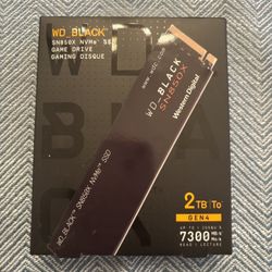 New 2TB WD_Black SN850X NVMe SSD