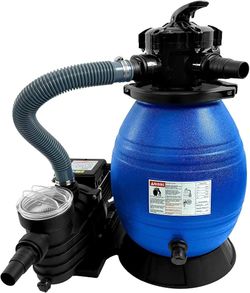 13 Inch Sand Filter Pump for Above Ground Pool Complete System 3/4 HP Pool Pump,3648 GPH High-Flow Suitable for Swimming Pools up to 12000
