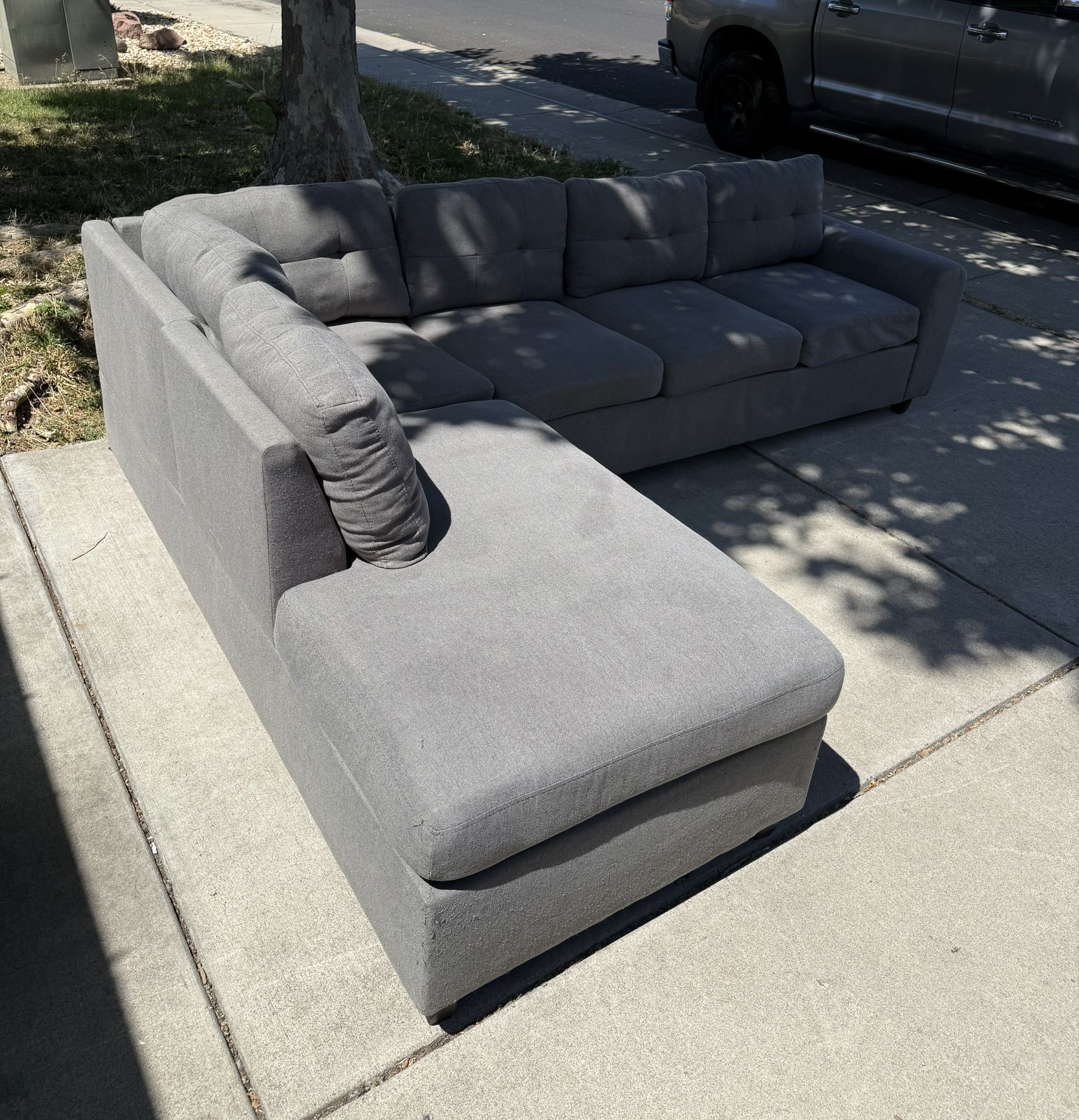 Light Gray Sectional Couch
