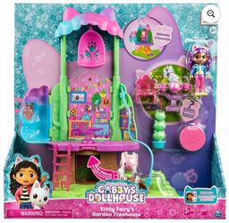 Gabby’s Dollhouse, Transforming Garden Treehouse Set with 2 Figures