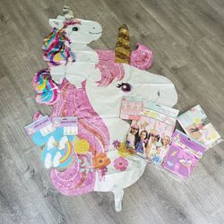Unicorn Theme Party Supplies Ballons 