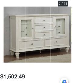 White dresser
