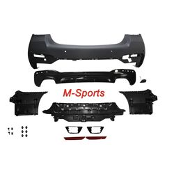 For 21-23 BMW LCI G30 5 Series, M-Sport & Performance Style Rear Bumper