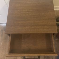 Corinna Angle Leg side Table Wood - Threshold 