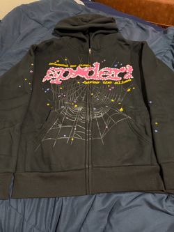 New Black Zip Up Spxder! Hoodie