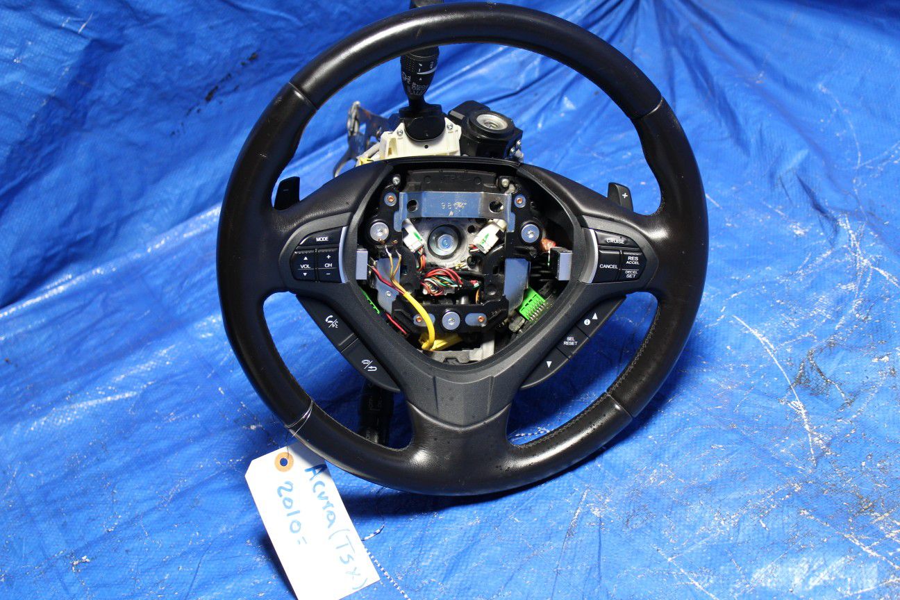 2009-2014 ACURA TSX Steering Wheel / Column W/ Ignition / Blinker & Wiper Controller